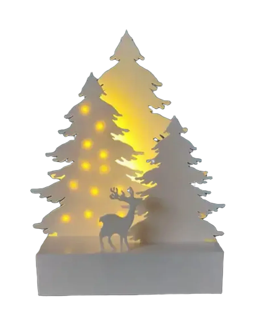 Adorno navideño con luz