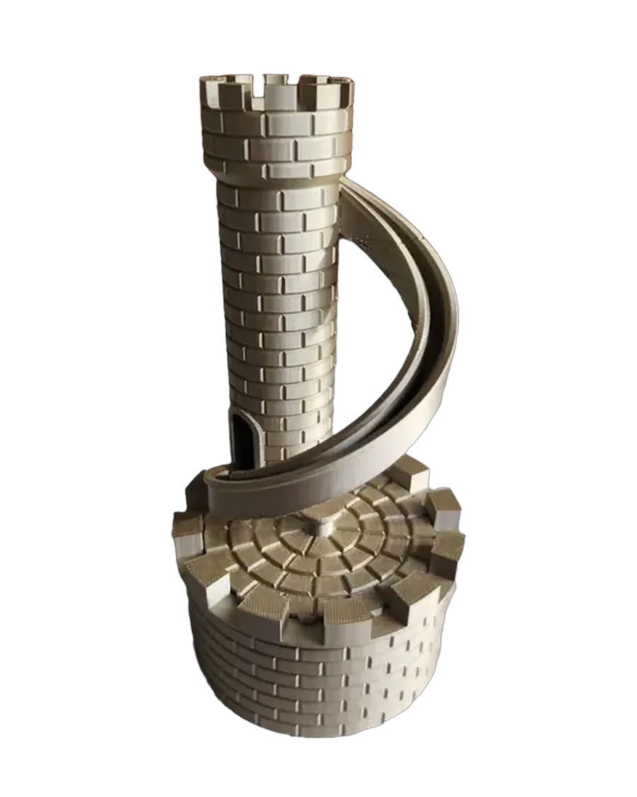 Alcancía castillo con tobogán