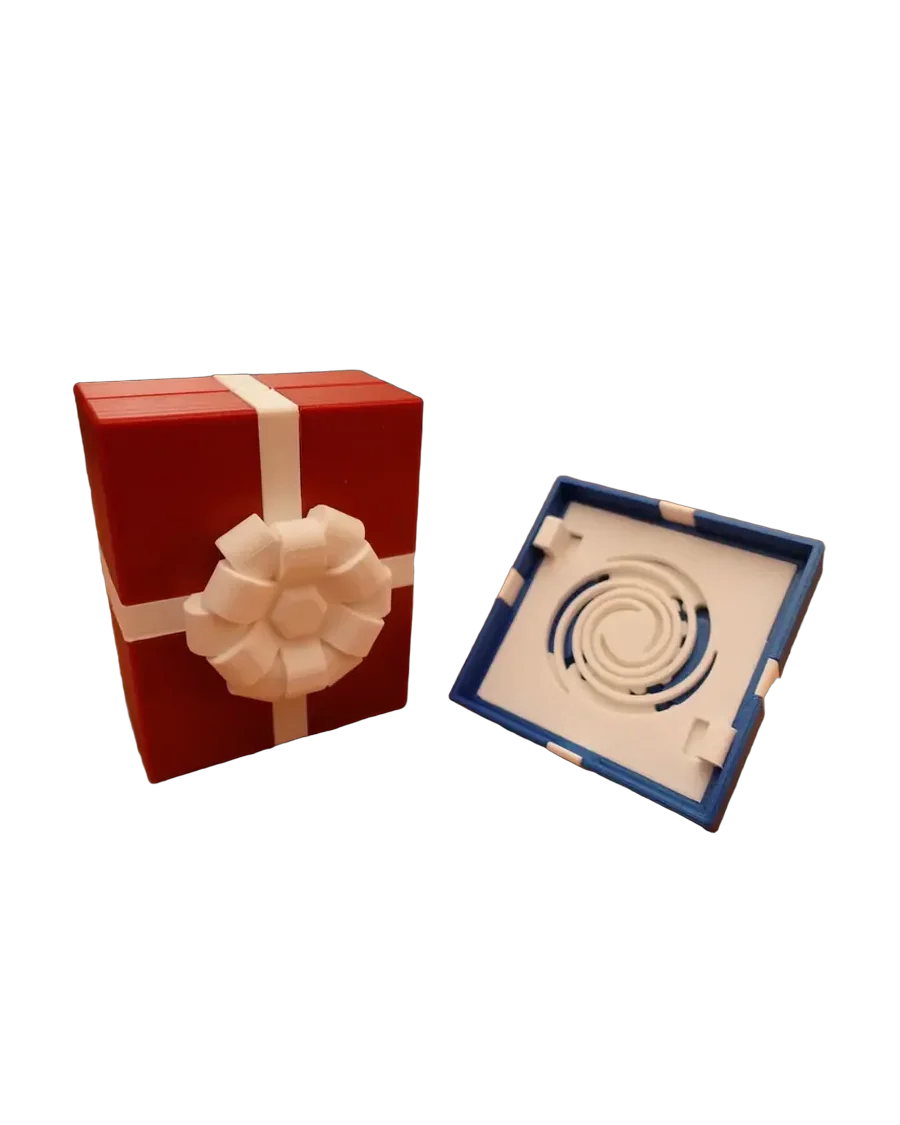 Caja regalo con traba secreta