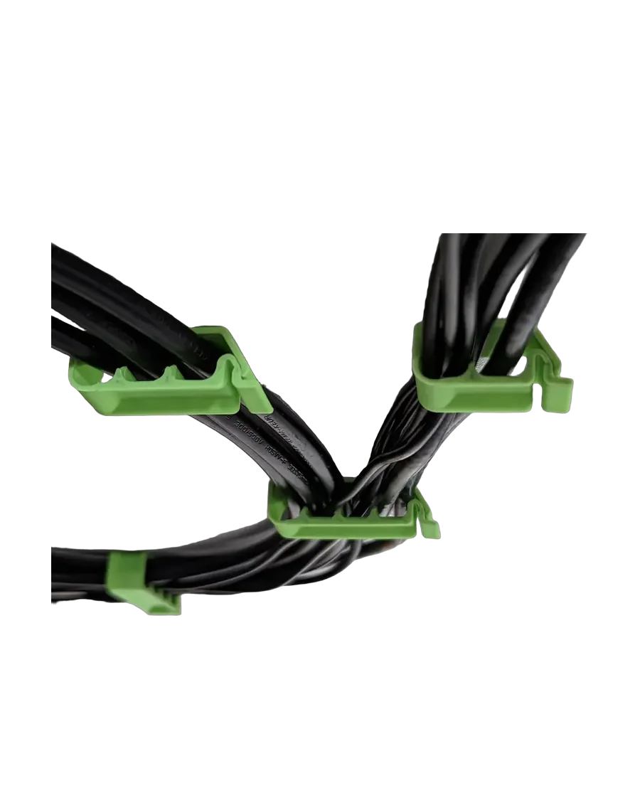 Clip para cables bajo escritorio