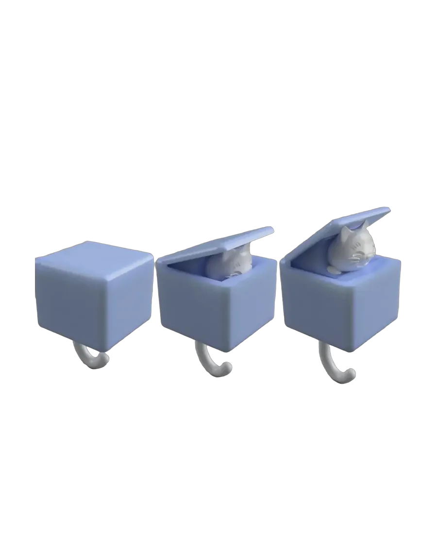 Colgador de llaves con gatito