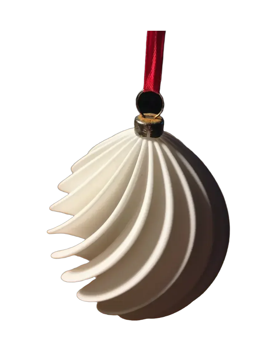 Esfera espiral para el árbol