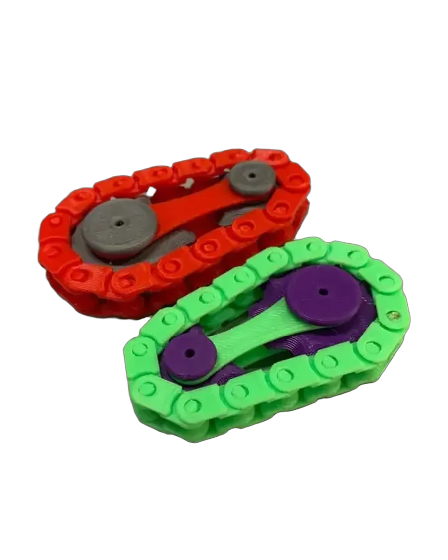 Fidget de cadena y engranajes