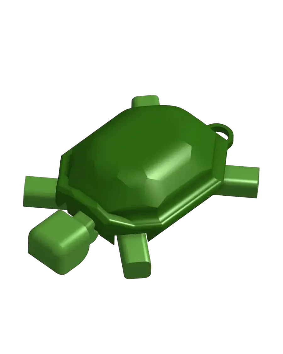Llavero de tortuga articulada