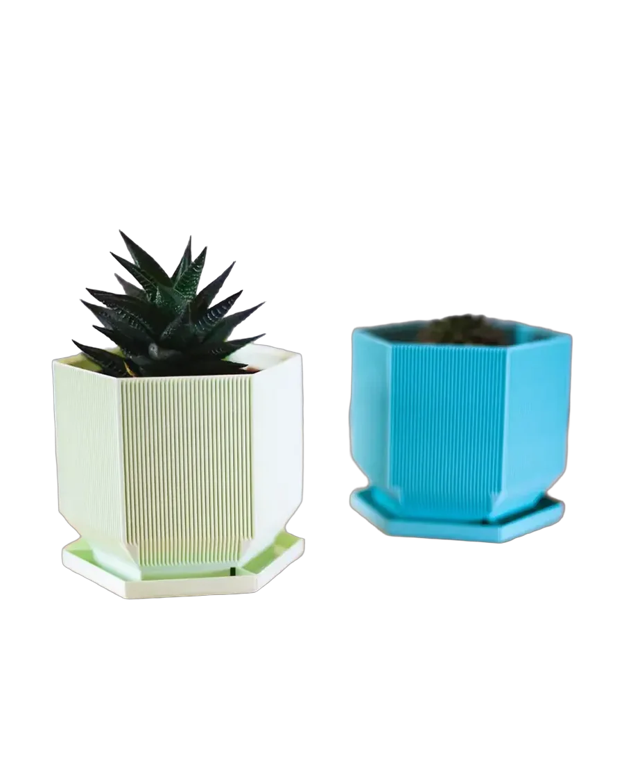 Maceta hexagonal
