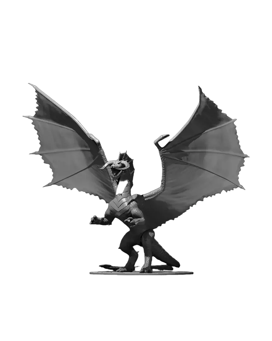 Miniatura de dragón negro