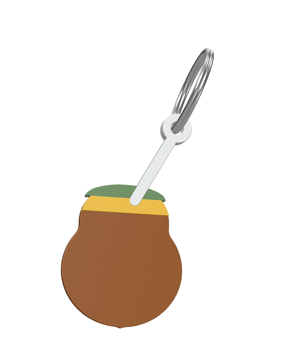 Llavero mate, render 3D
